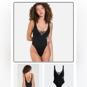 Nike Women's Black One-Piece Sneakerkini